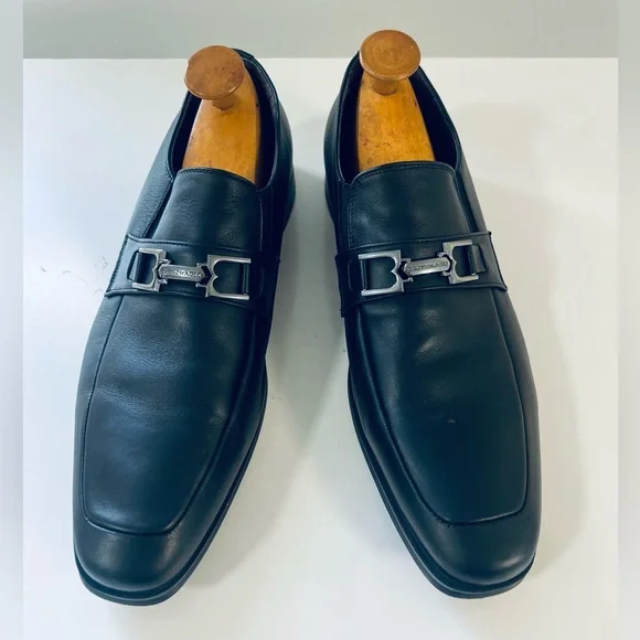 Bruno Magli | Shoes | Brunomagli Mens Black Leather Loafers 